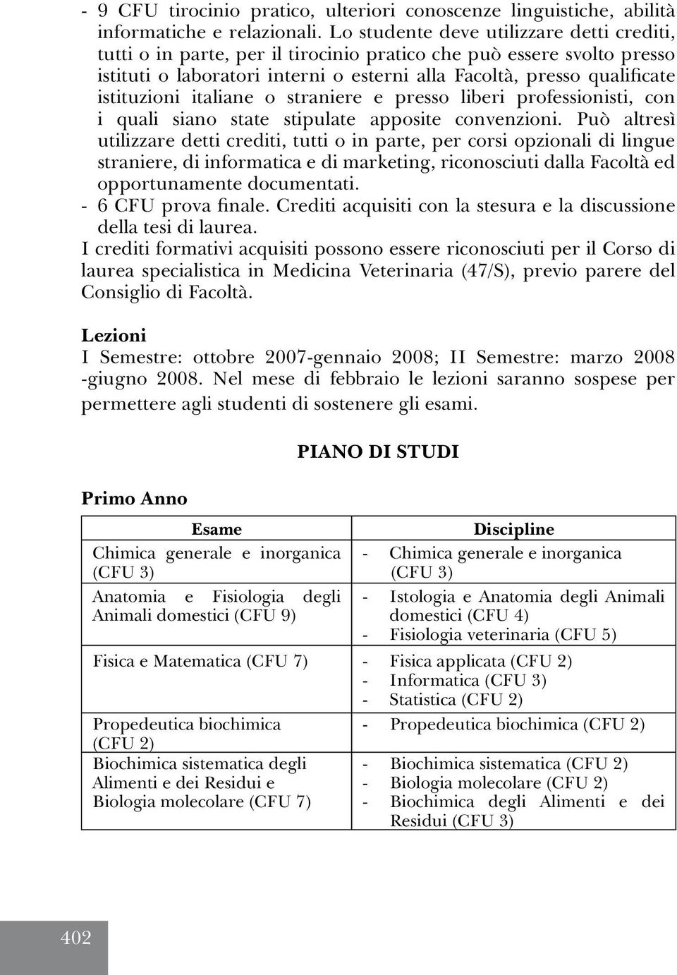 italiane o straniere e presso liberi professionisti, con i quali siano state stipulate apposite convenzioni.