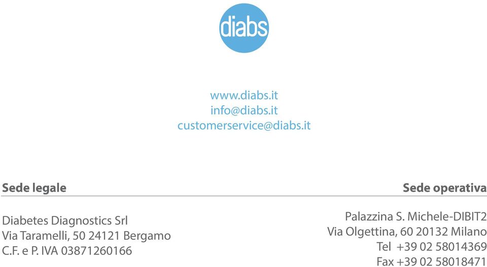 Bergamo C.F. e P. IVA 03871260166 Sede operativa Palazzina S.