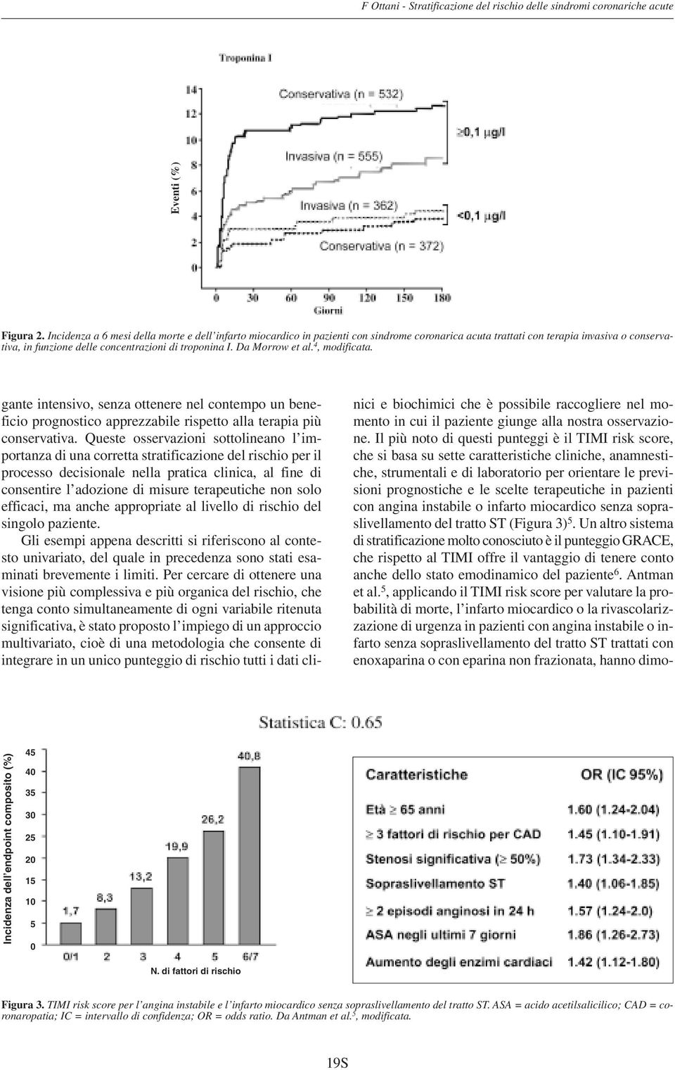 Da Morrow et al. 4, modificata. gante intensivo, senza ottenere nel contempo un beneficio prognostico apprezzabile rispetto alla terapia più conservativa.