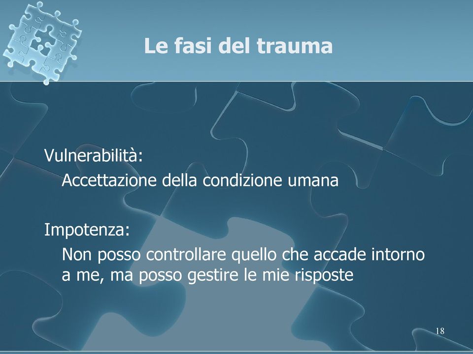 Impotenza: Non posso controllare quello