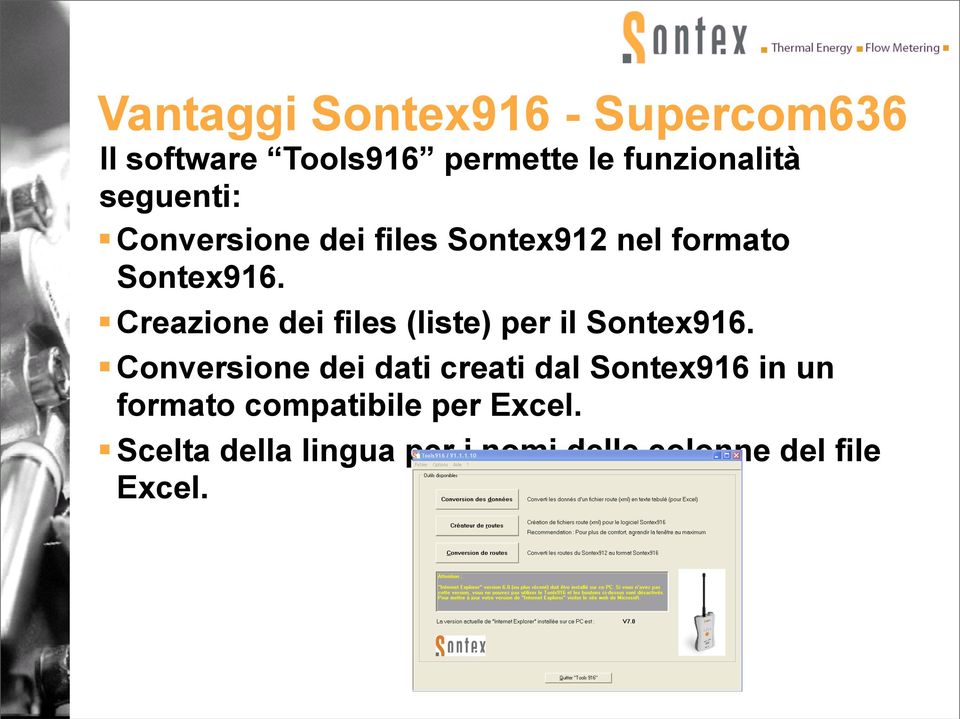 Creazione dei files (liste) per il Sontex916.