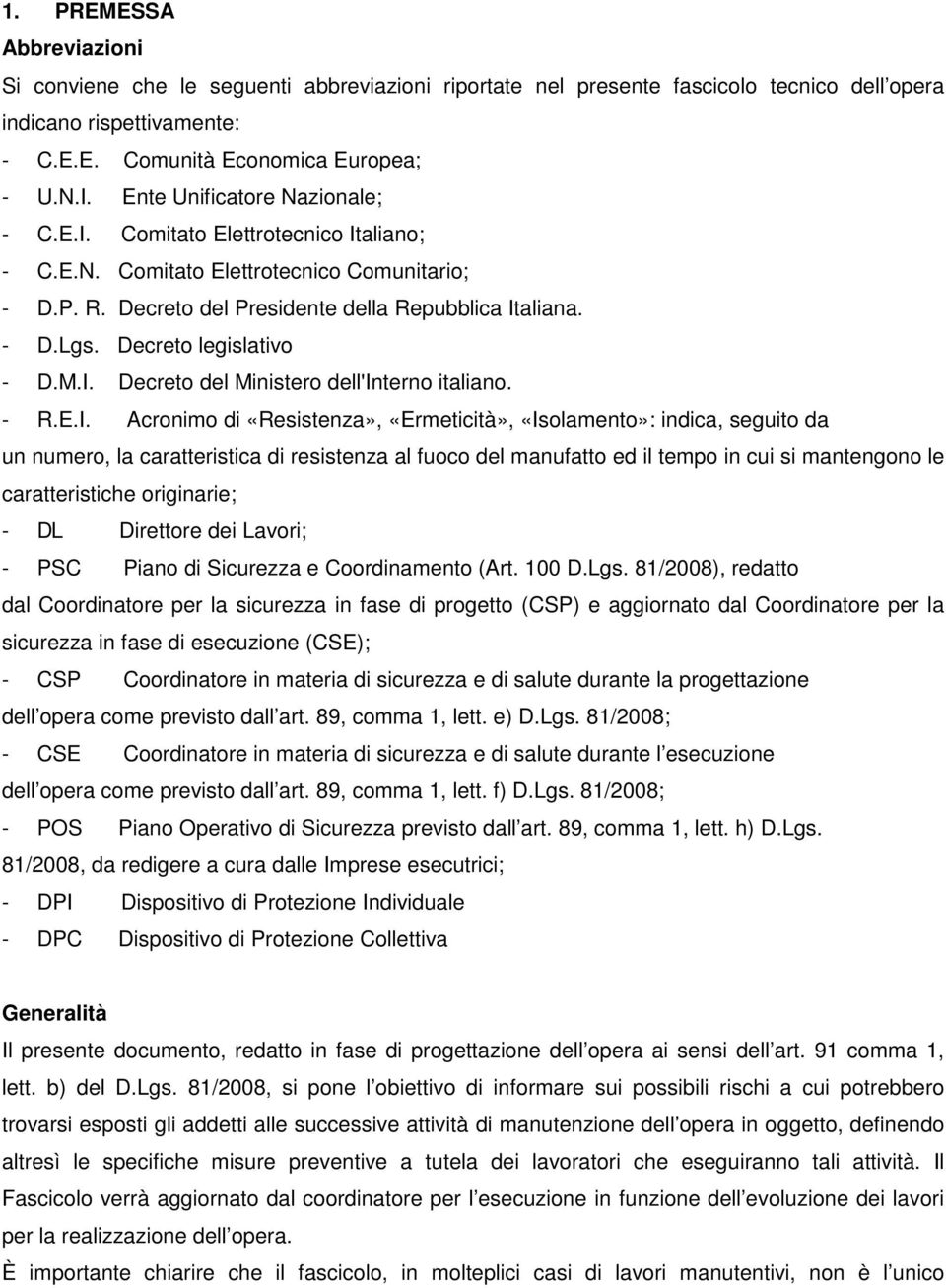 Decreto legislativo - D.M.I.