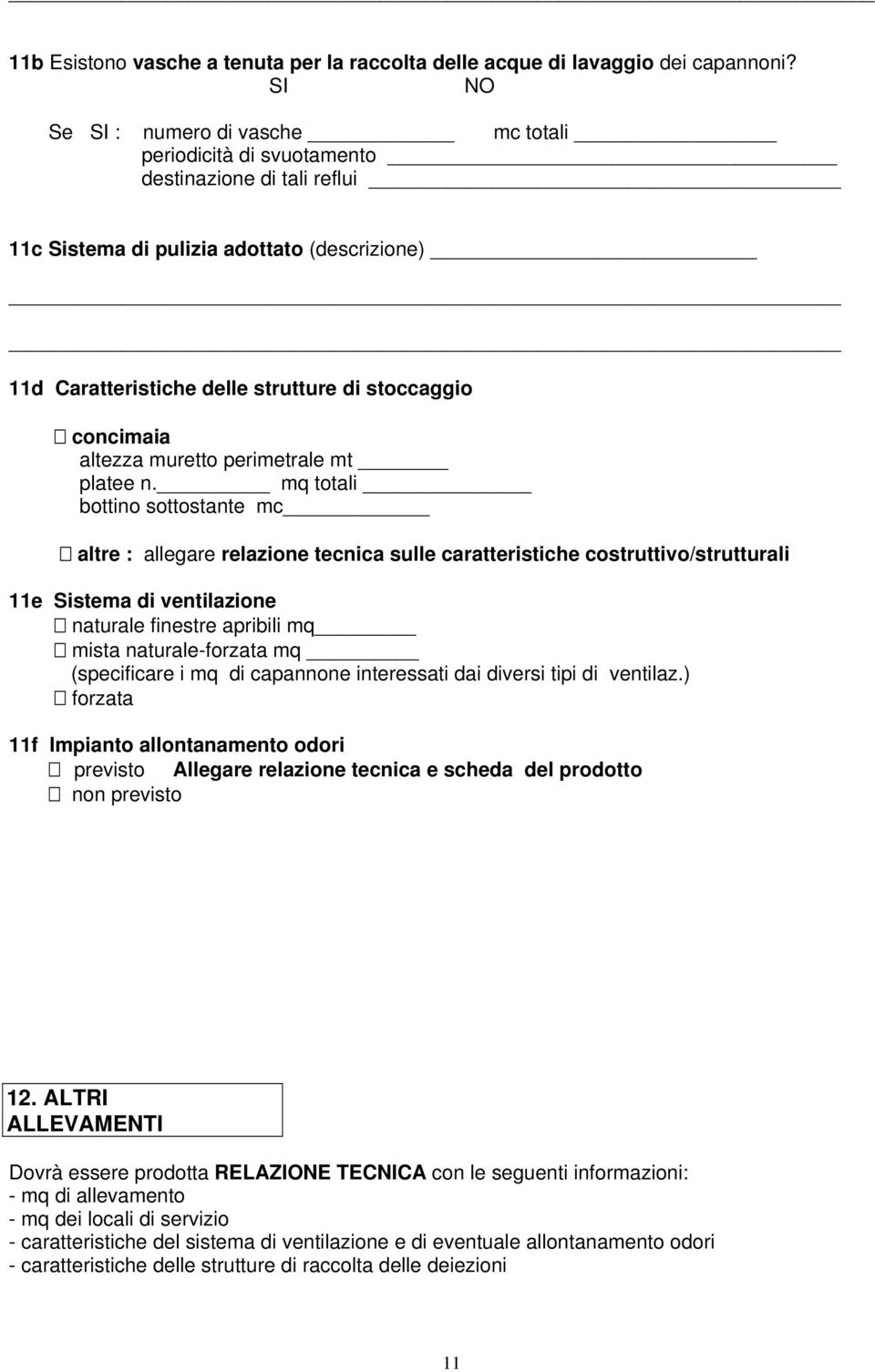 concimaia altezza muretto perimetrale mt platee n.