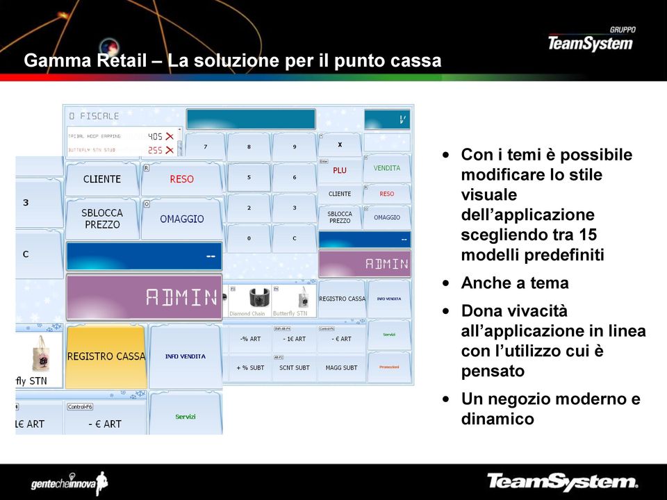 scegliendo tra 15 modelli predefiniti Anche a tema Dona vivacità