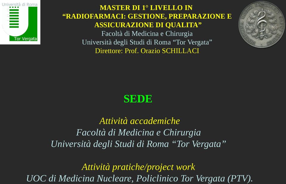 Facoltà Univer Attività pratiche/project work