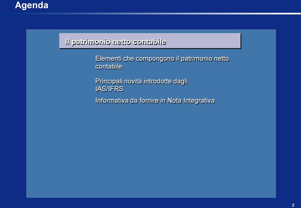 contabile Principali novità introdotte dagli