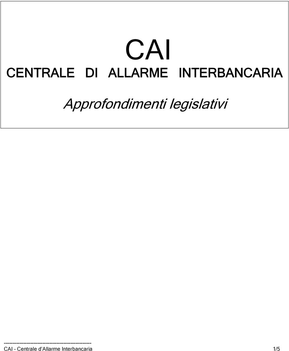 Approfondimenti