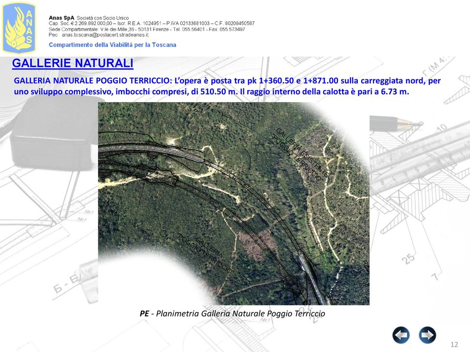 00 sulla carreggiata nord, per uno sviluppo complessivo, imbocchi