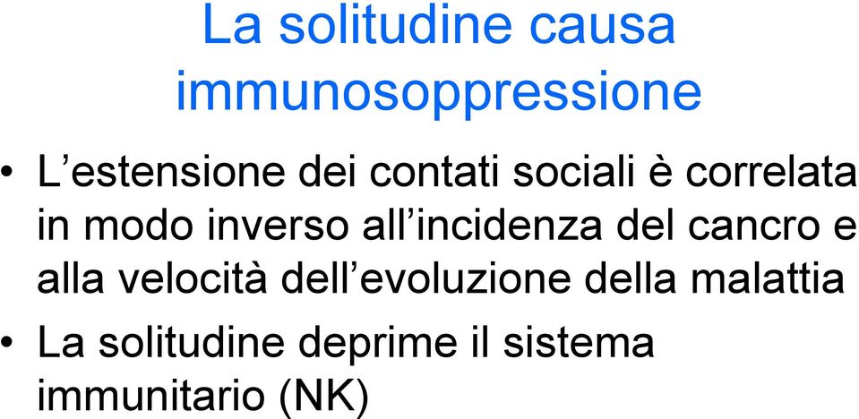 incidenza del cancro e alla velocità dell evoluzione