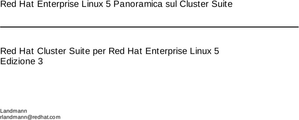 Suite per Red Hat Enterprise Linux 5