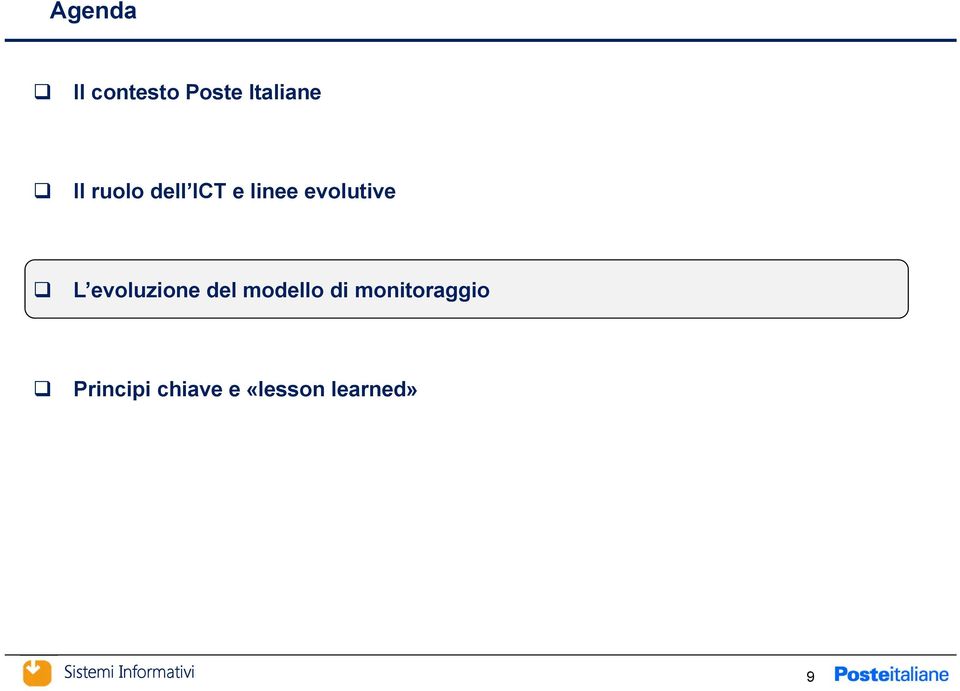 evoluzione del modello di