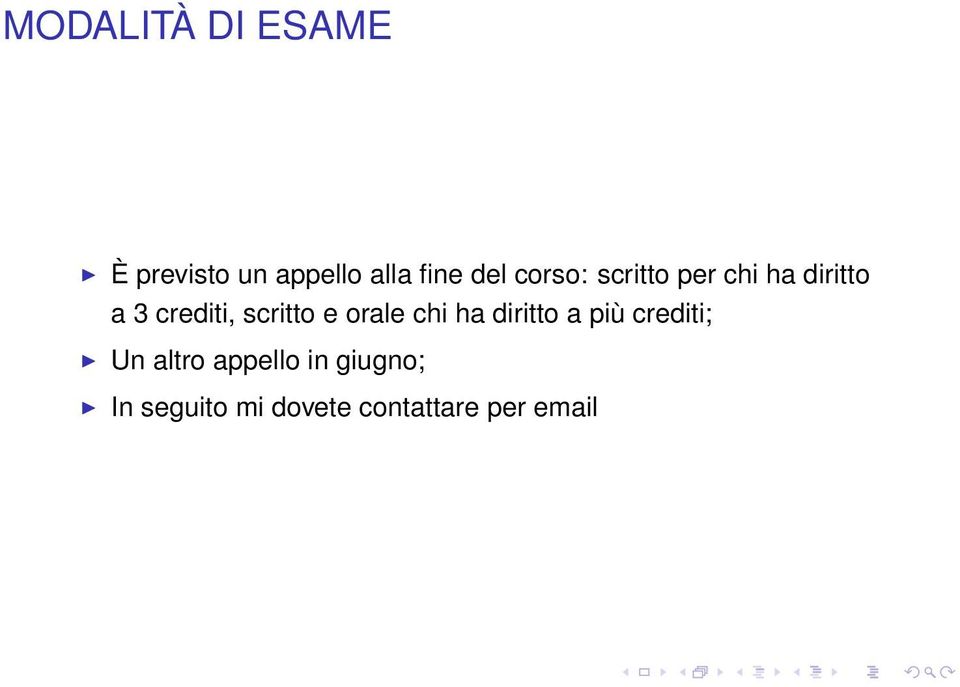 scritto e orale chi ha diritto a più crediti; Un