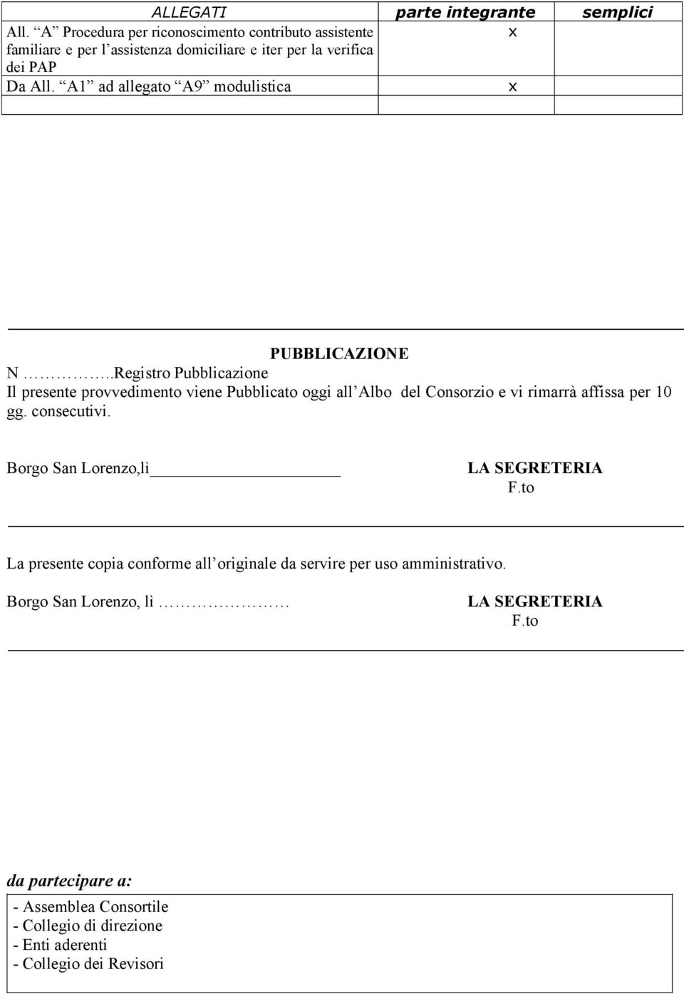 A1 ad allegato A9 modulistica x PUBBLICAZIONE N.