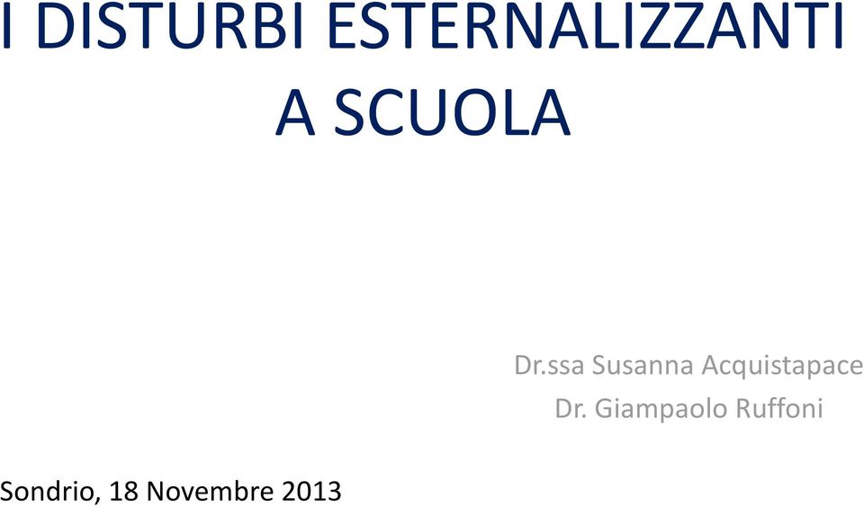 ssa Susanna Acquistapace Dr.