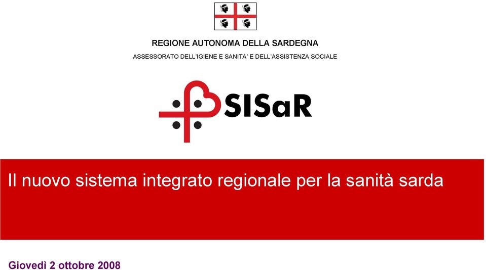 nuovo sistema integrato regionale per