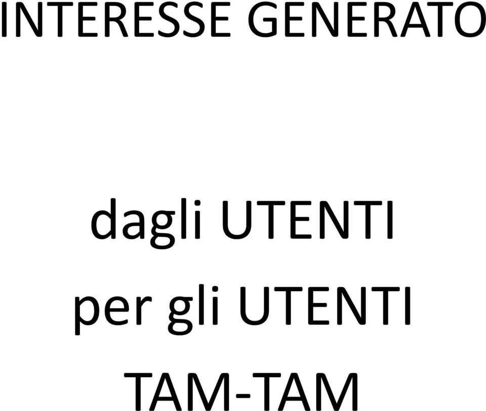 dagli UTENTI