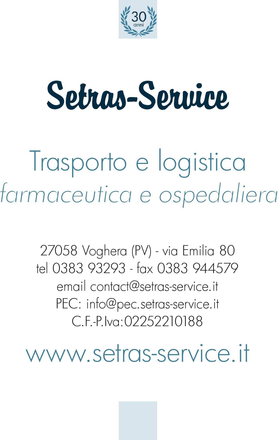 944579 email contact@setras-service.it PEC: info@pec.