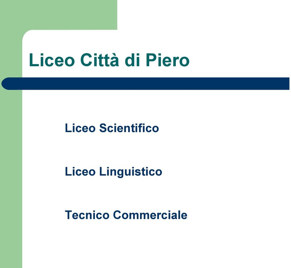 Scientifico Liceo