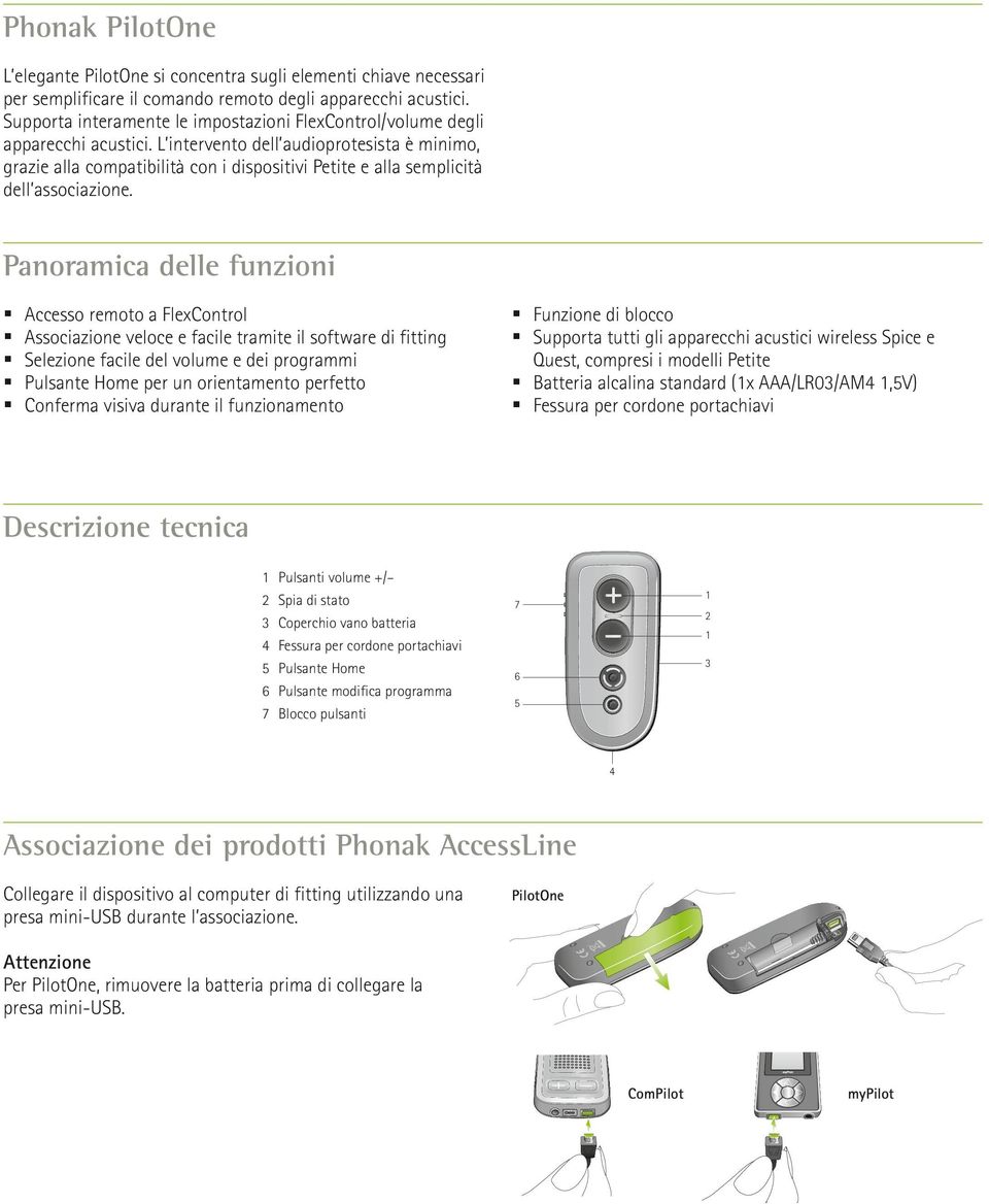 L intervento dell audioprotesista è minimo, grazie alla compatibilità con i dispositivi Petite e alla semplicità dell associazione.