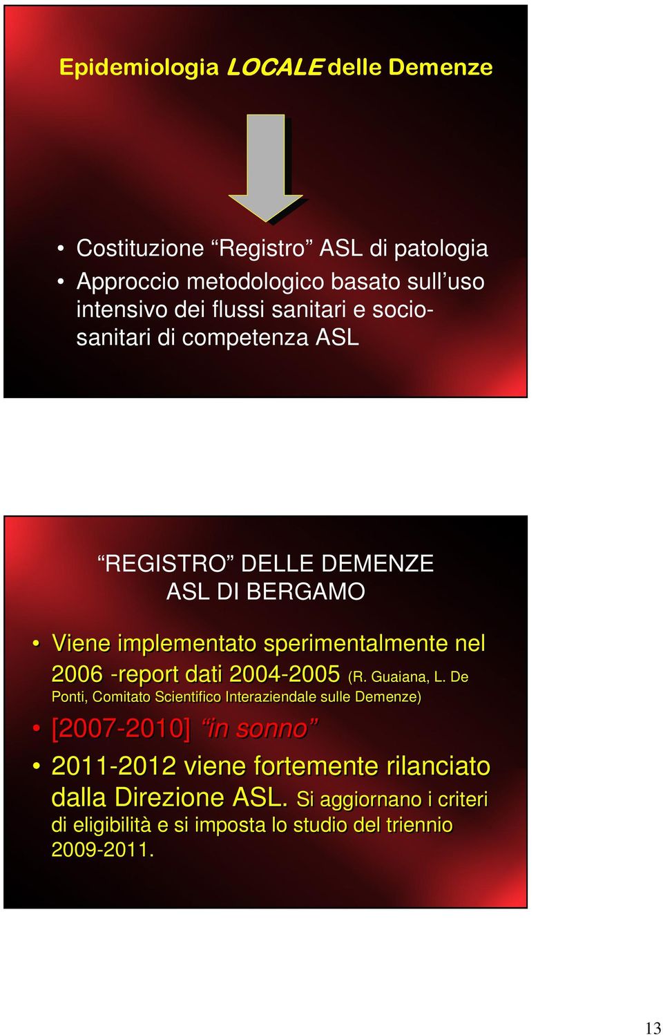 2006 -report dati 2004-2005 (R. Guaiana, L.