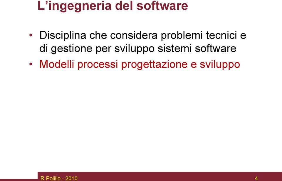 gestione per sviluppo sistemi software