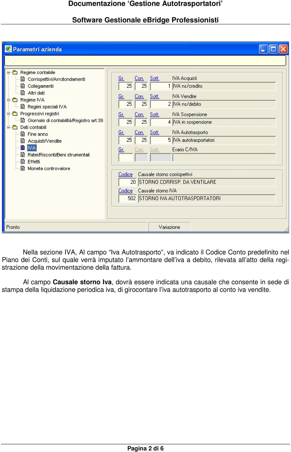 movimentazione della fattura.