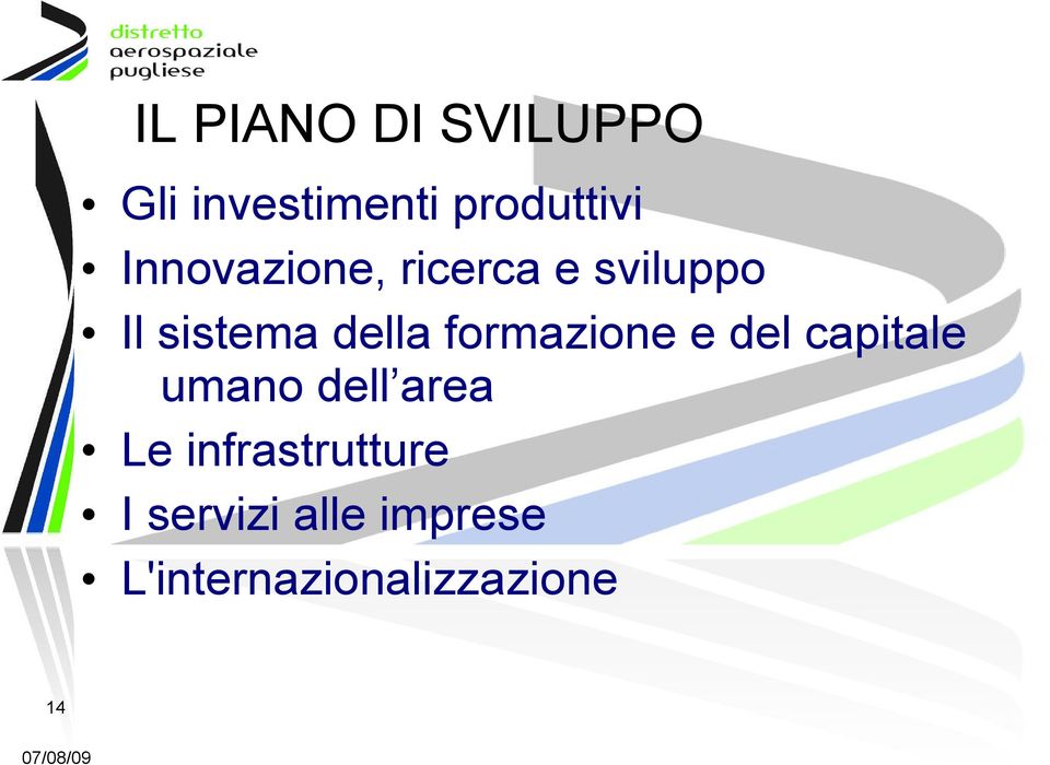 formazione e del capitale umano dell area Le