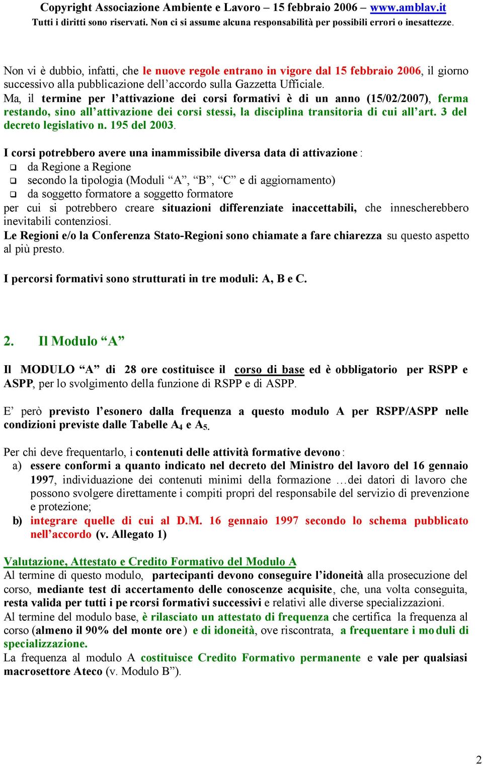 3 del decreto legislativo n. 195 del 2003.