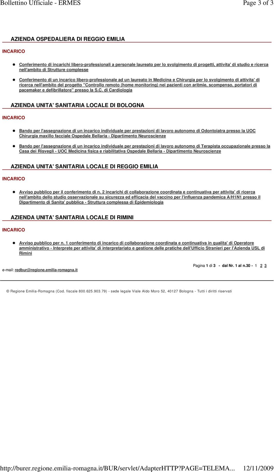 scompenso, portatori di pacemaker e defibrillatore" presso la S.C.