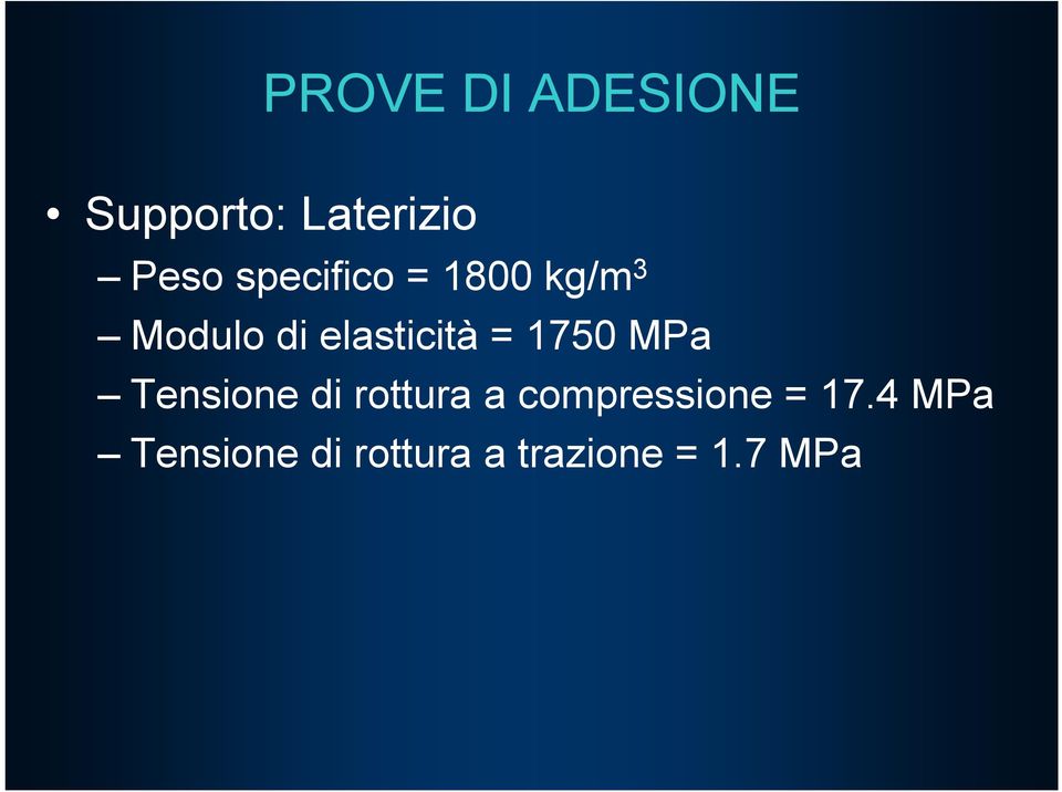 1750 MPa Tensione di rottura a compressione =