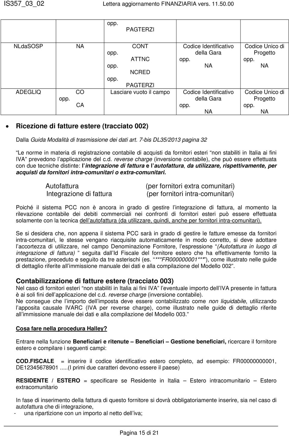 7-bis DL35/2013 pagina 32 Le norme in materia di