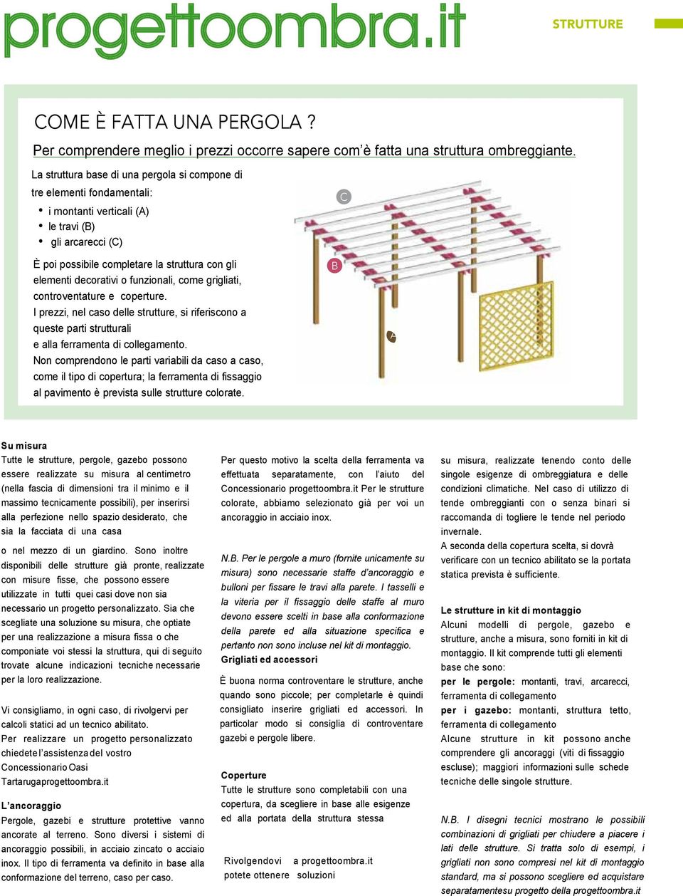 o funzionali, come grigliati, controventature e coperture. I prezzi, nel caso delle strutture, si riferiscono a queste parti strutturali e alla ferramenta di collegamento.