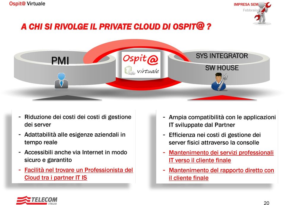 Accessibili anche via Internet in modo sicuro e garantito - Facilità nel trovare un Professionista del Cloud tra i partner IT IS - Ampia