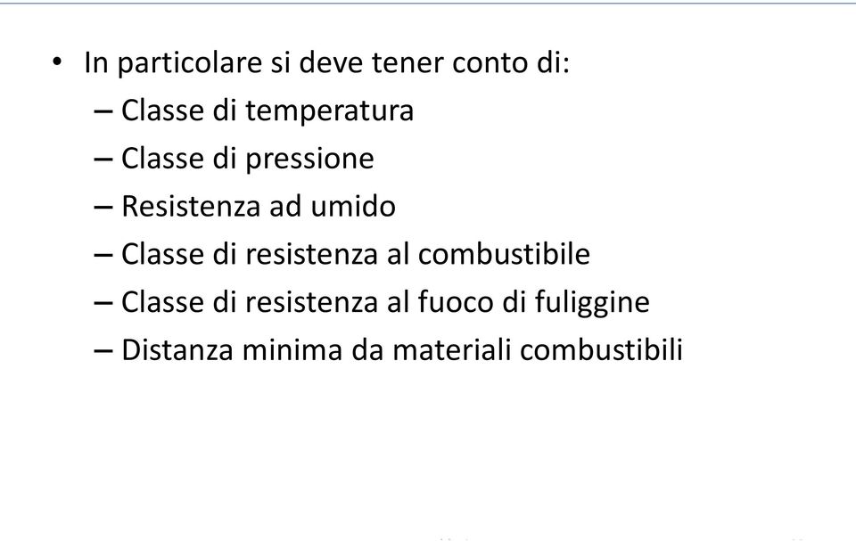 Classe di resistenza al combustibile Classe di