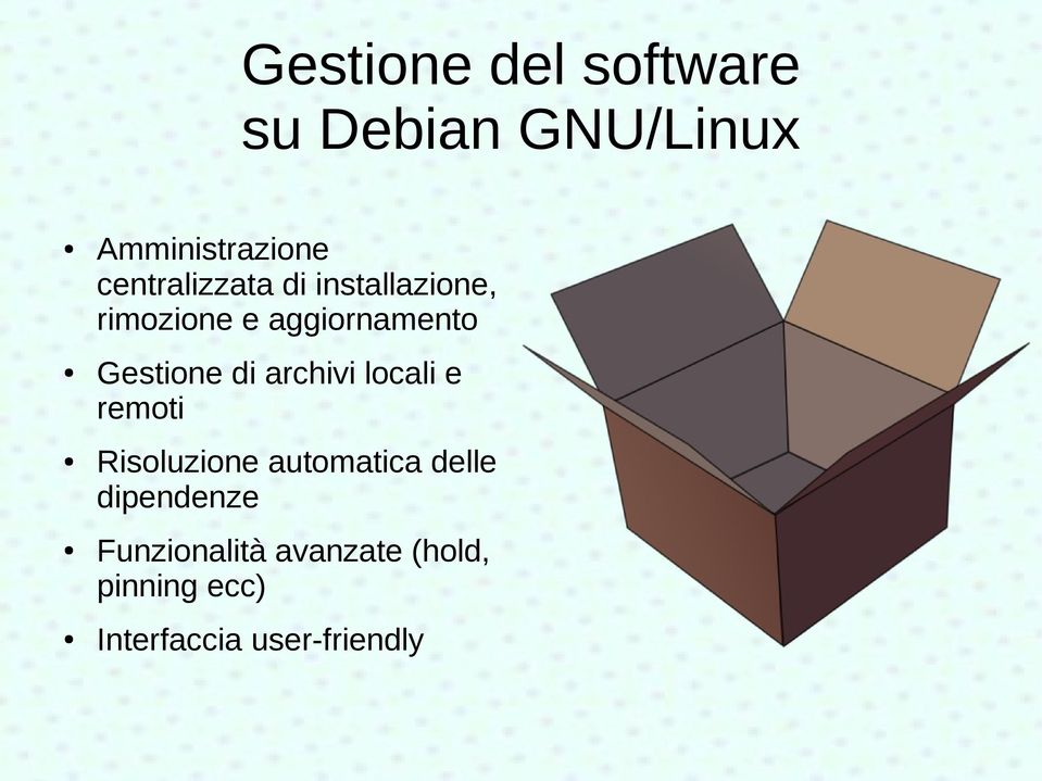 Gestione di archivi locali e remoti Risoluzione automatica delle