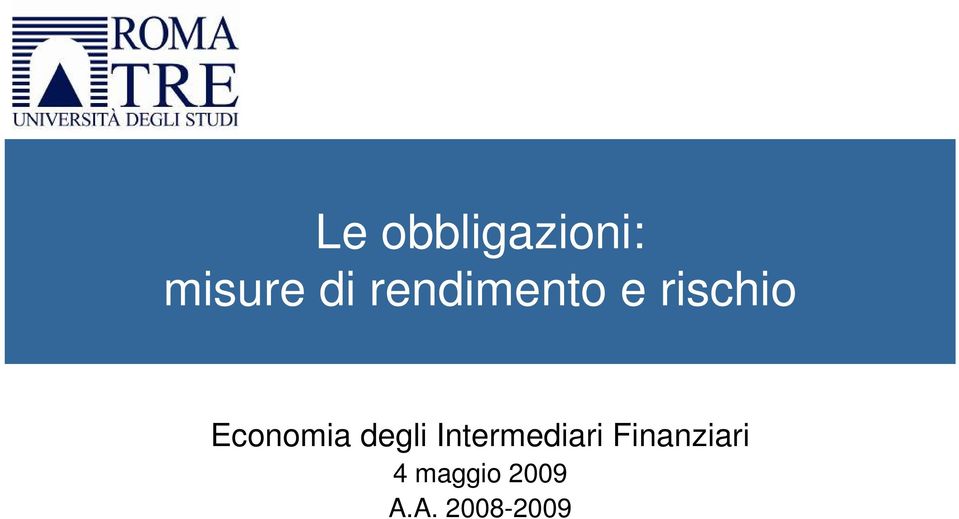 Economia degli Intermediari