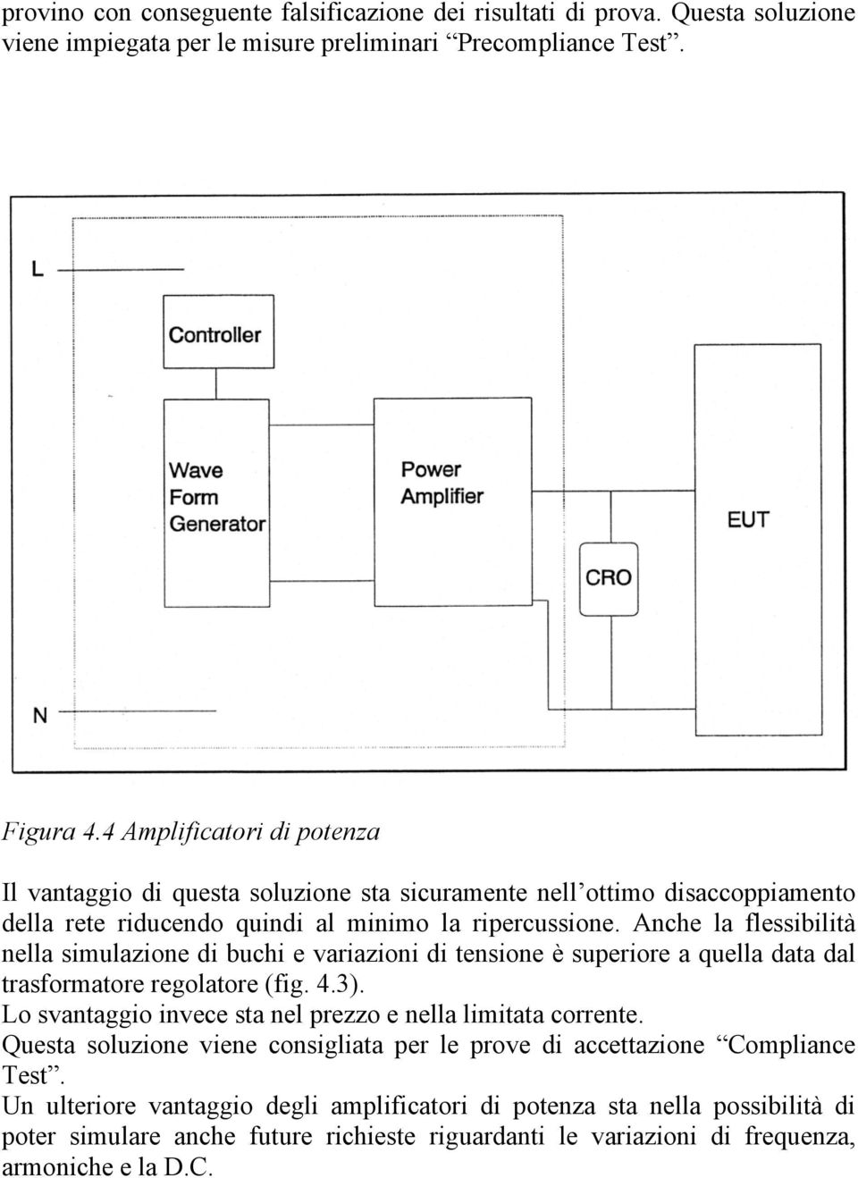 Anche la flessibilità nella simulazione di buchi e variazioni di tensione è superiore a quella data dal trasformatore regolatore (fig. 4.3).