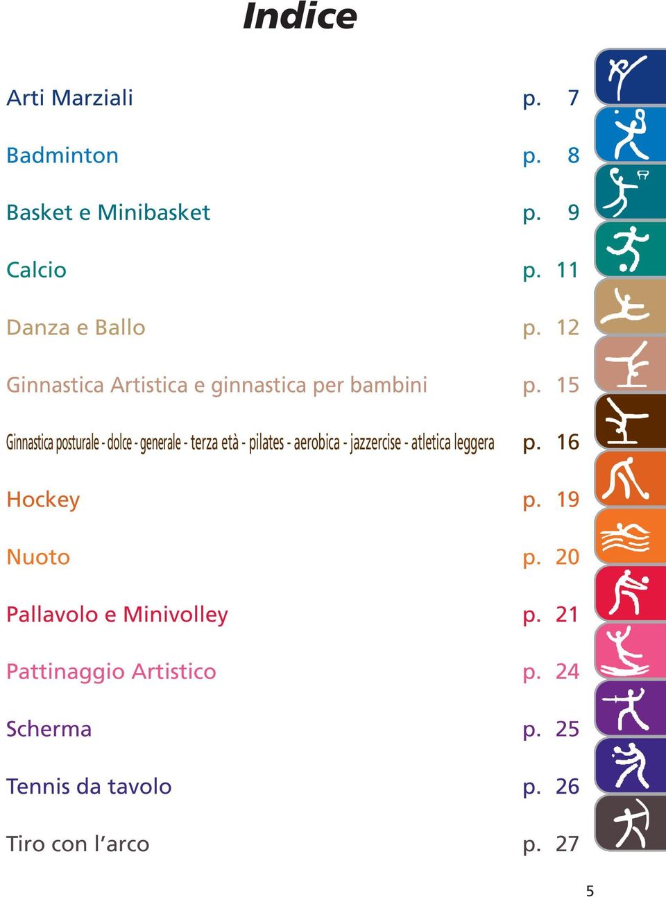 15 Ginnastica posturale - dolce - generale - terza età - pilates - aerobica - jazzercise - atletica