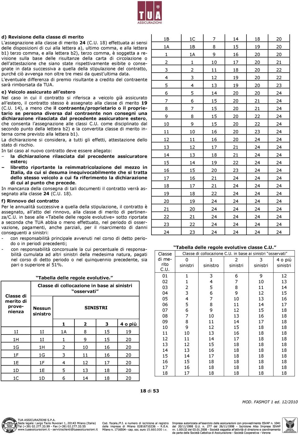 della carta di circolazione o dell attestazione che siano state rispettivamente esibite o consegnate in data successiva a quella della stipulazione del contratto, purché ciò avvenga non oltre tre