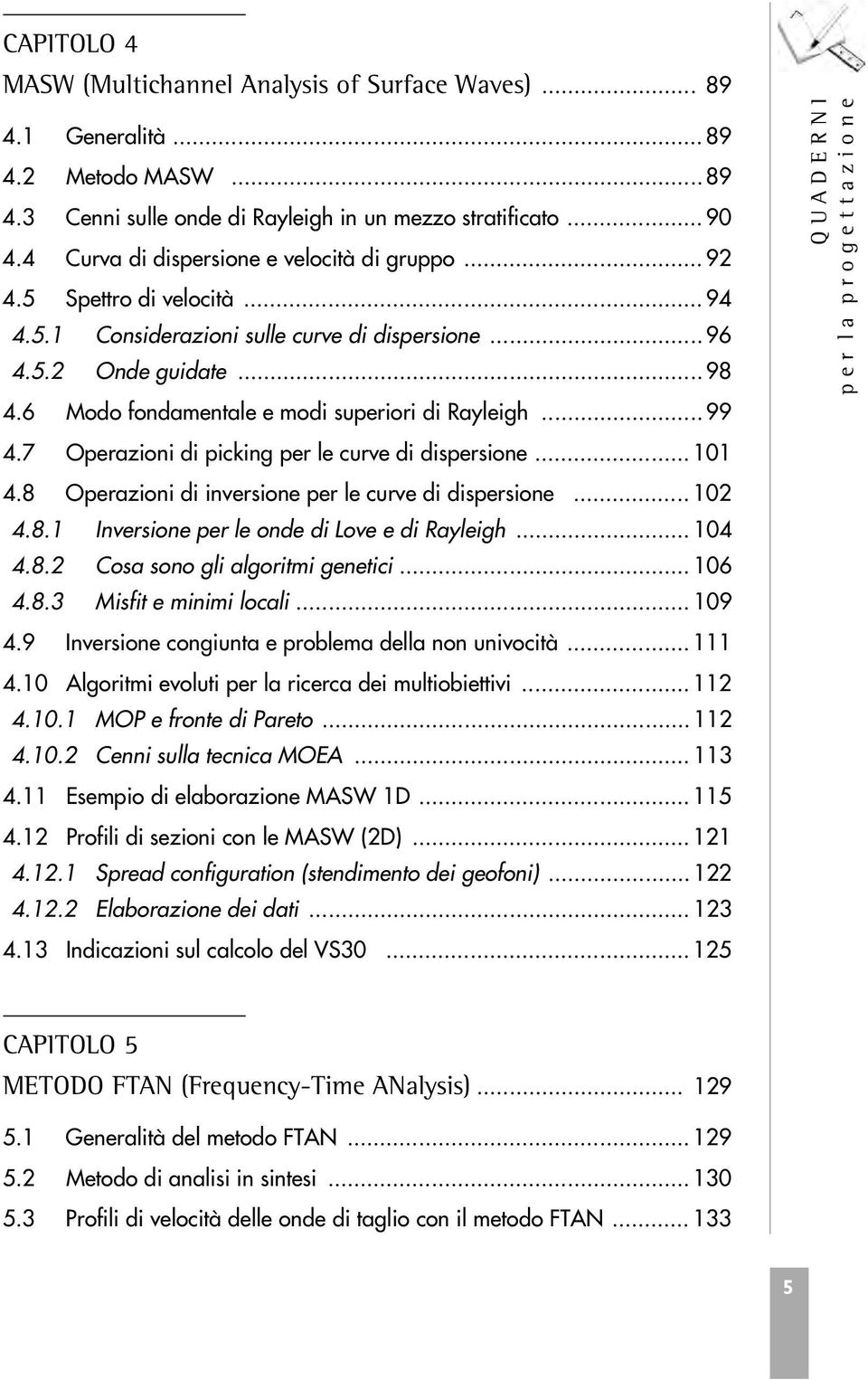 6 Modo fodametale e modi superiori di Rayleigh... 99 4.7 Operazioi di pickig per le curve di dispersioe... 101 4.8 Operazioi di iversioe per le curve di dispersioe... 102 4.8.1 Iversioe per le ode di Love e di Rayleigh.