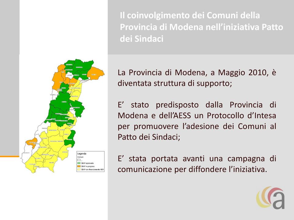 dalla Provincia di Modena e dell AESS un Protocollo d Intesa per promuovere l adesione dei