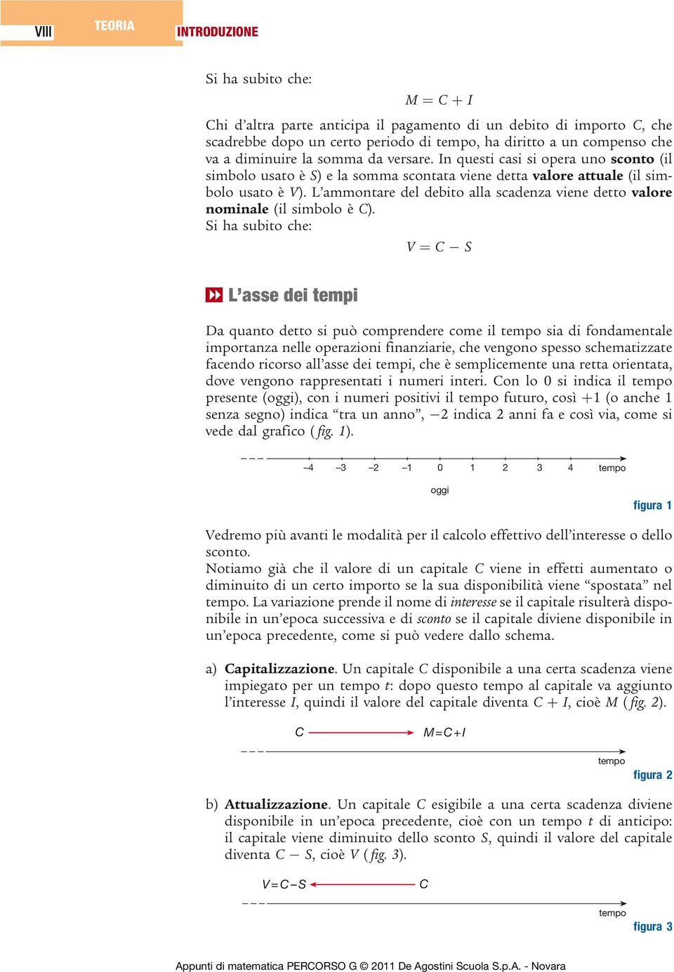 L ammontare del debito alla scadenza viene detto valore nominale (il simbolo è C).