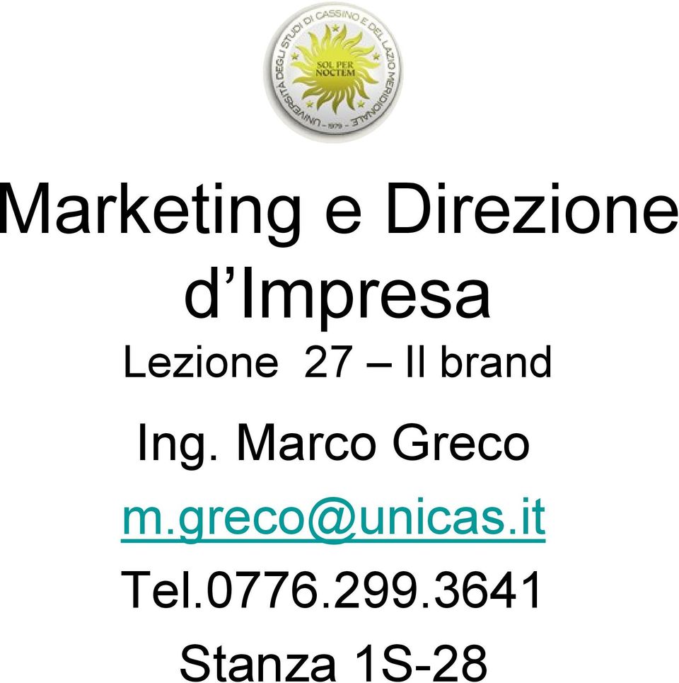 Ing. Marco Greco m.