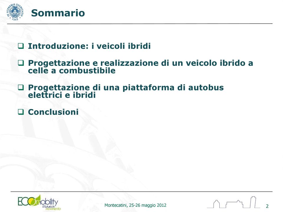 combustibile Progettazione di una piattaforma di