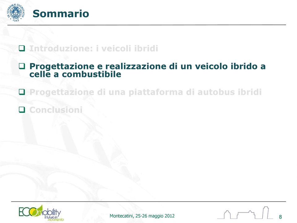 celle a combustibile Progettazione di una