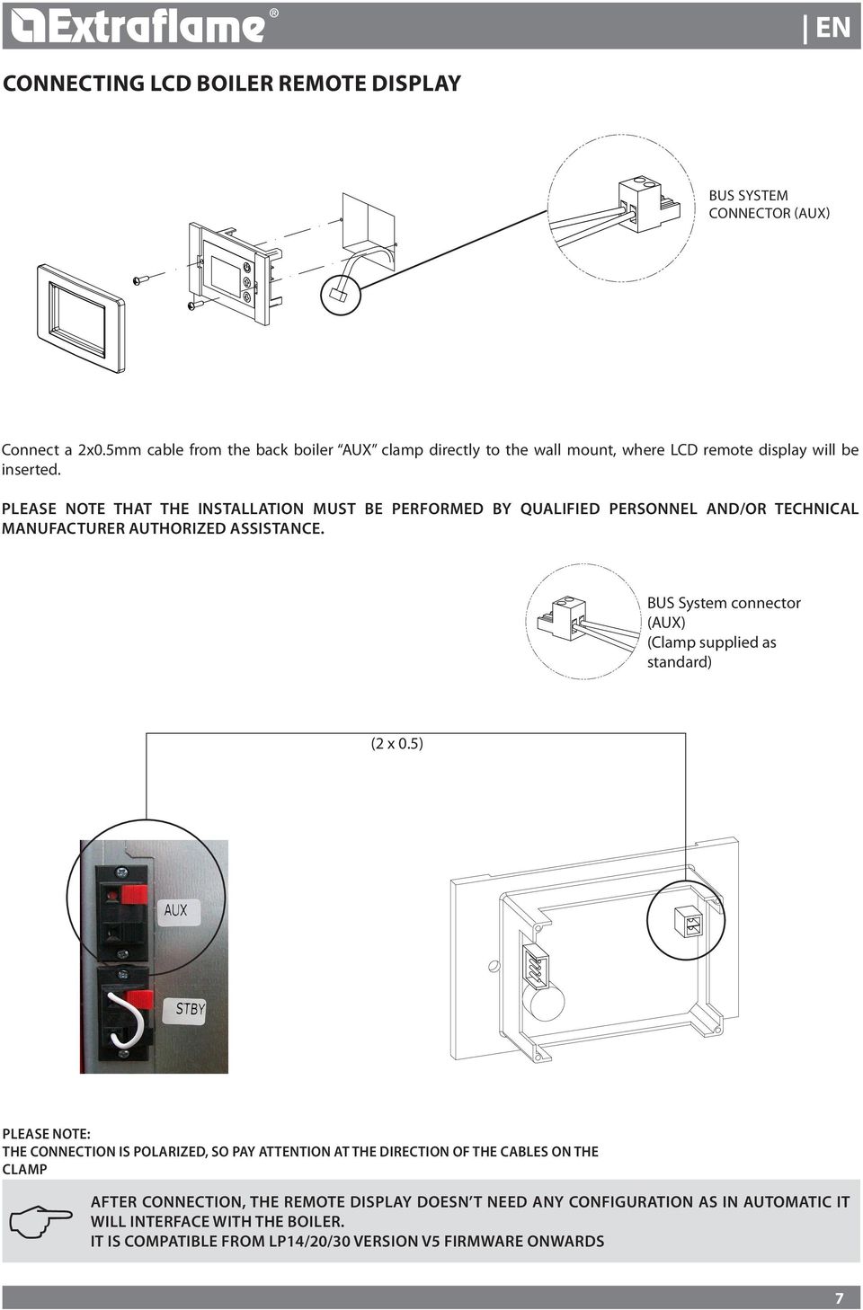 PLEASE NOTE THAT THE INSTALLATION MUST BE PERFORMED BY QUALIFIED PERSONNEL AND/OR TECHNICAL MANUFACTURER AUTHORIZED ASSISTANCE.