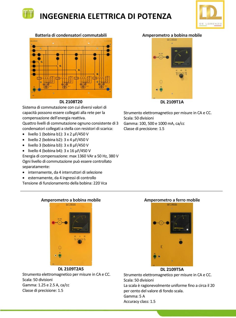 Quattro livelli di commutazione ognuno consistente di 3 condensatori collegati a stella con resistori di scarica: livello 1 (bobina b1): 3 x 2 μf/450 V livello 2 (bobina b2): 3 x 4 μf/450 V livello 3