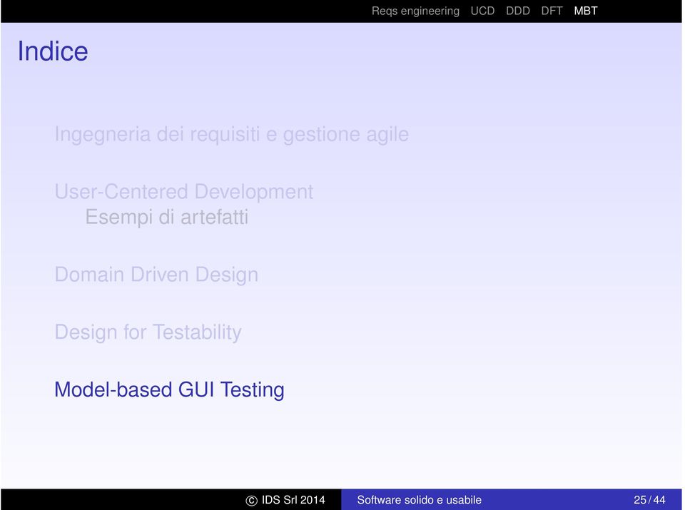 Driven Design Design for Testability Model-based GUI