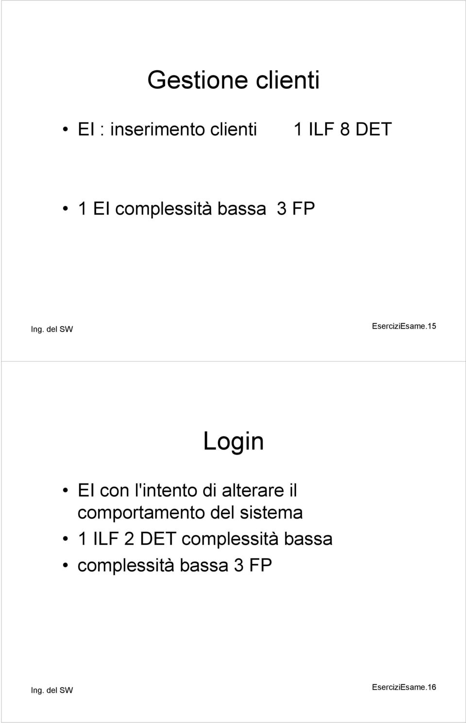 15 Login EI con l'intento di alterare il comportamento