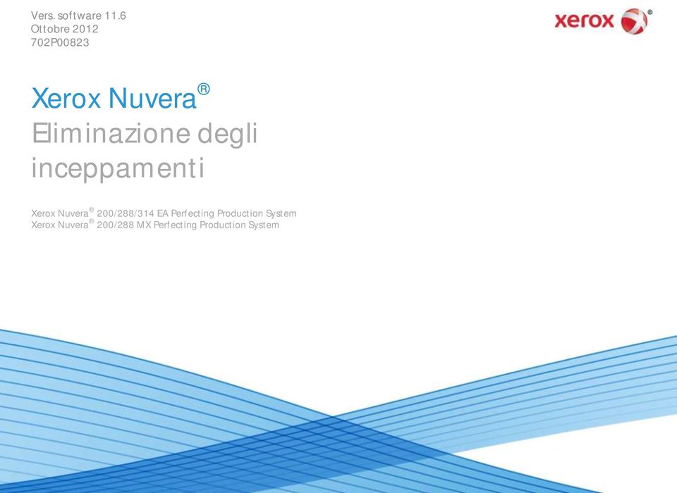 Eliminazione degli inceppamenti Xerox Nuvera